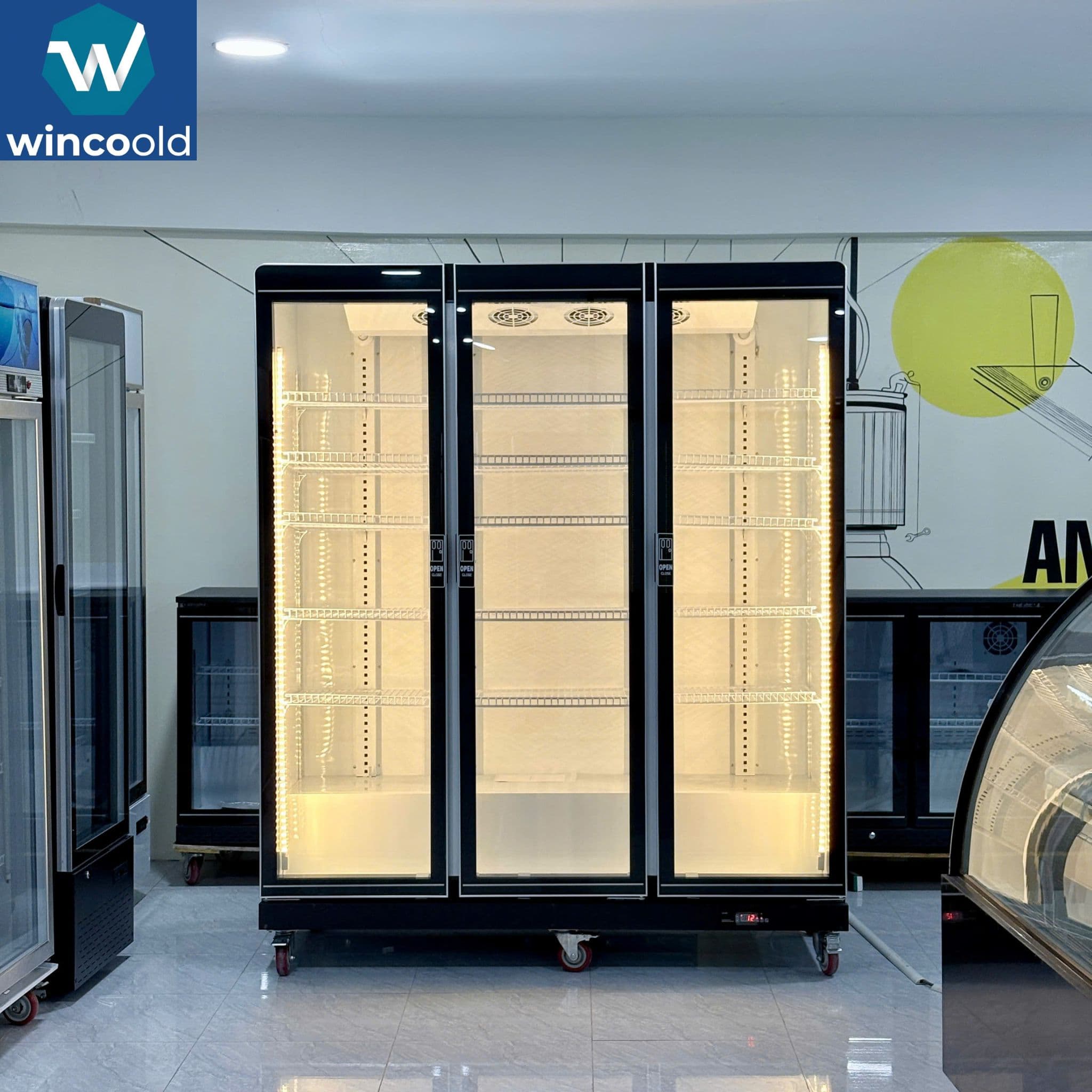 Tủ mát cao cấp – 3 cánh – LS-1670 – 1600L - Tủ Đông – Tủ Mát Wincoold chính hãng